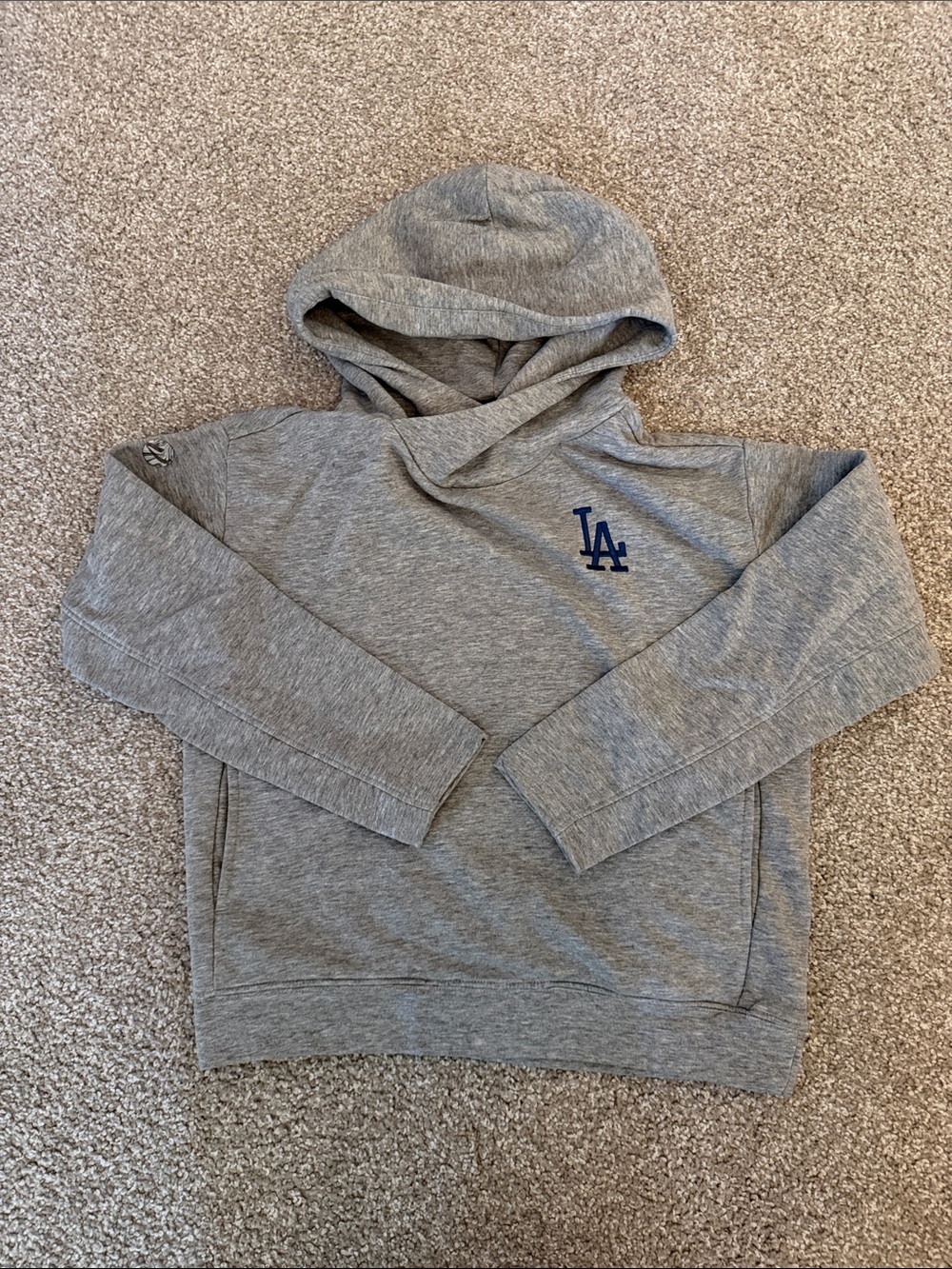 Los Angeles Grey Hooded Sweatshirt with LA Logo